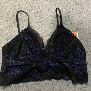 colsie sparkly floral bralette